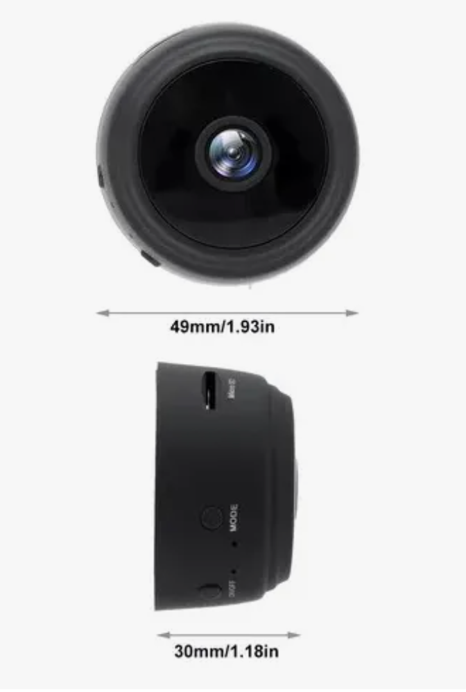 Pack 2 Mini cámara Smart Home , vigilancia remota WiFi HD y monitoreo inalámbrico