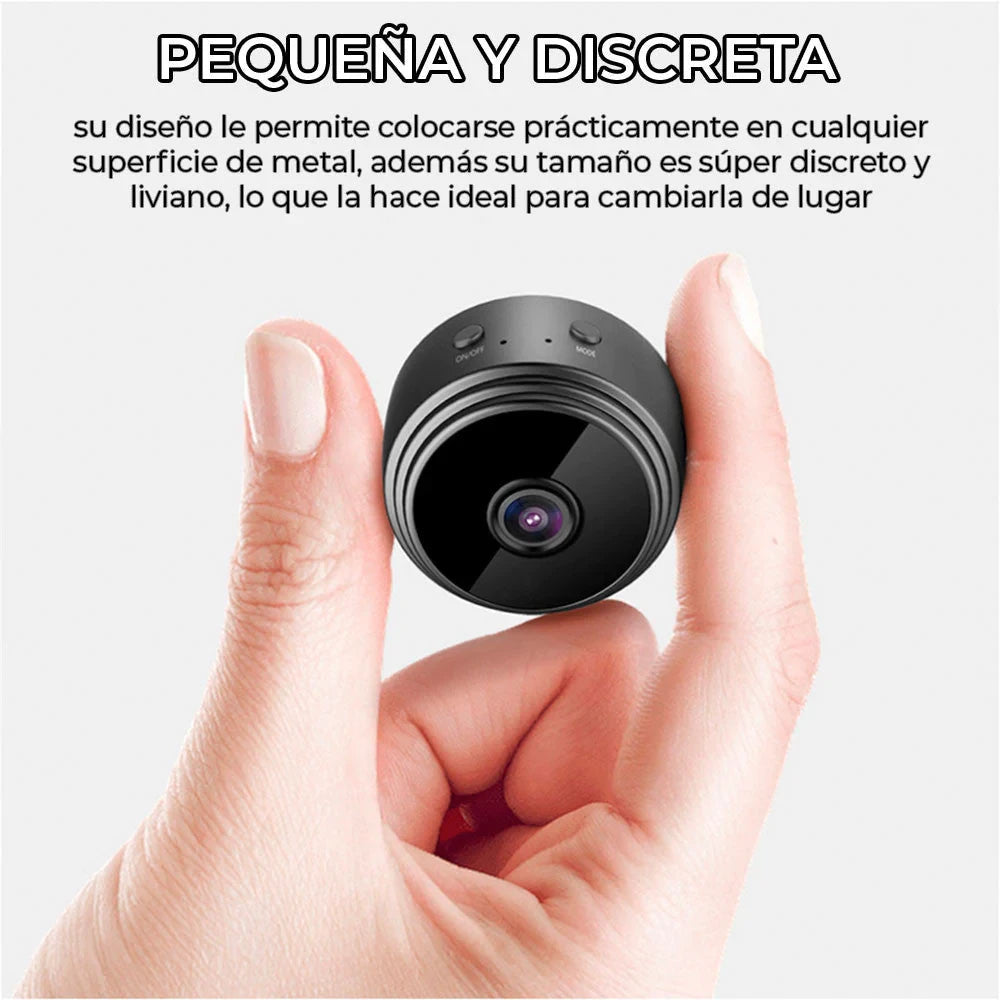 Pack 2 Mini cámara Smart Home , vigilancia remota WiFi HD y monitoreo inalámbrico